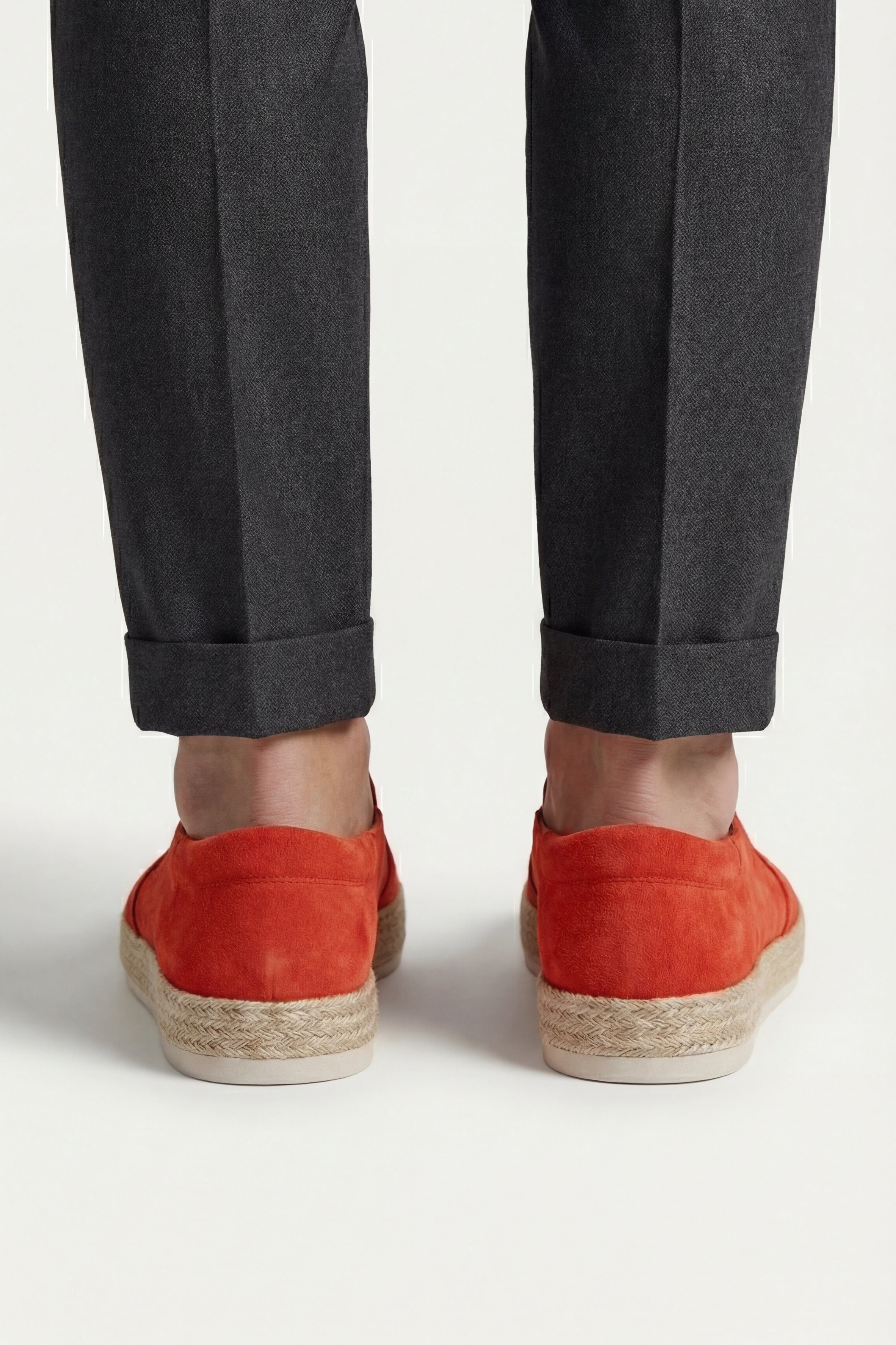 Valeno Suede City Loafers Orange