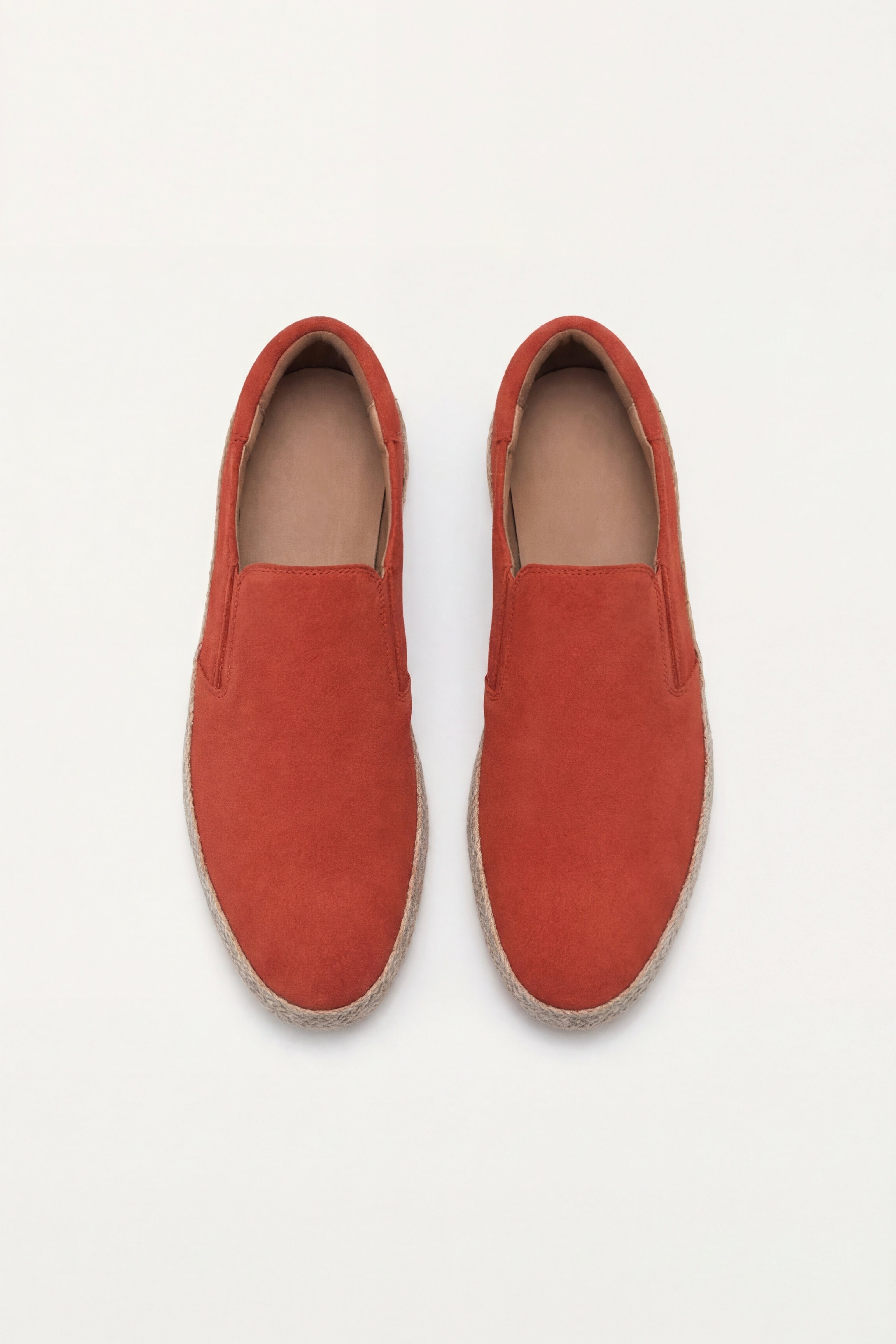 Valeno Suede City Loafers Orange