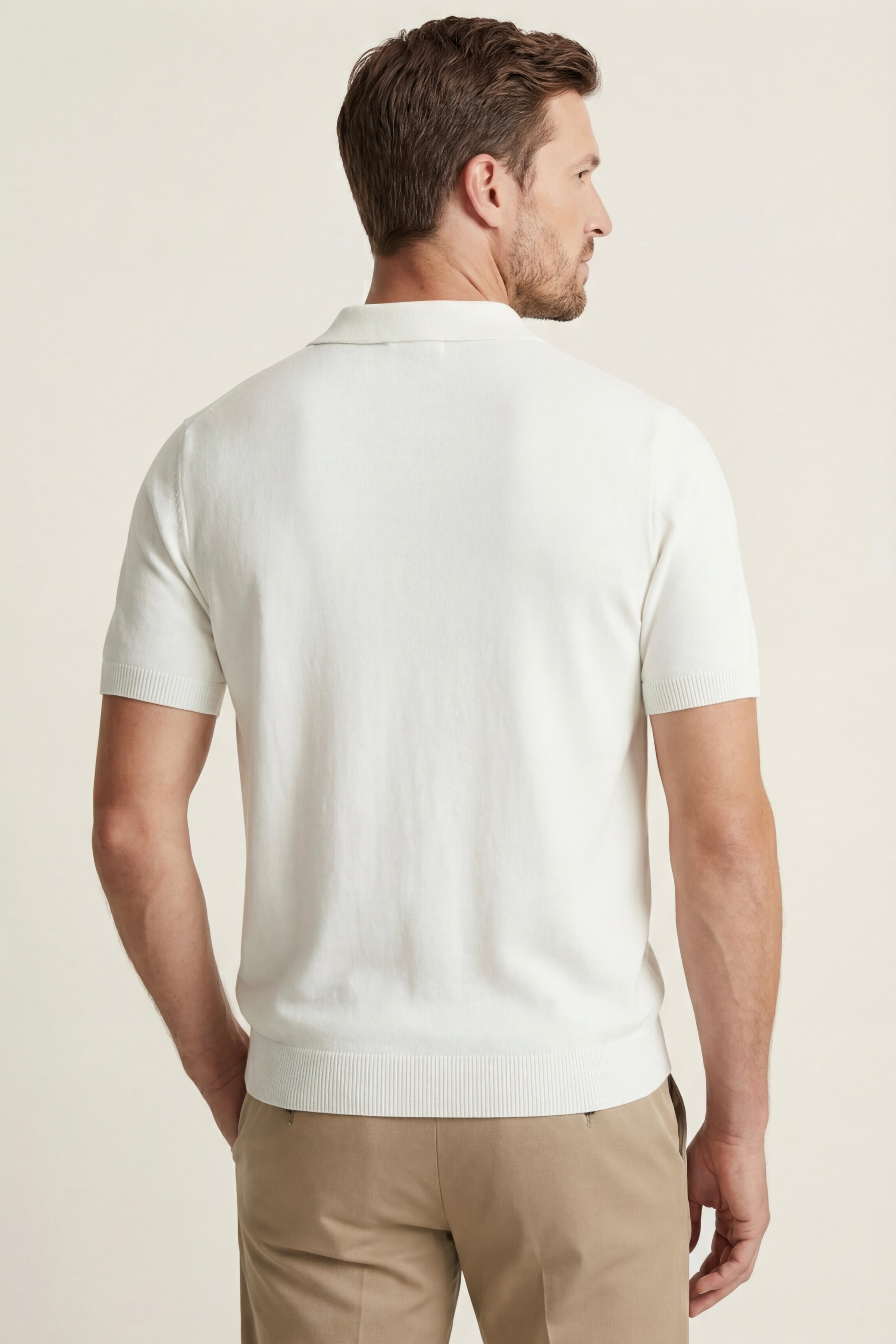 Lucera Structured Knit T-Shirt White