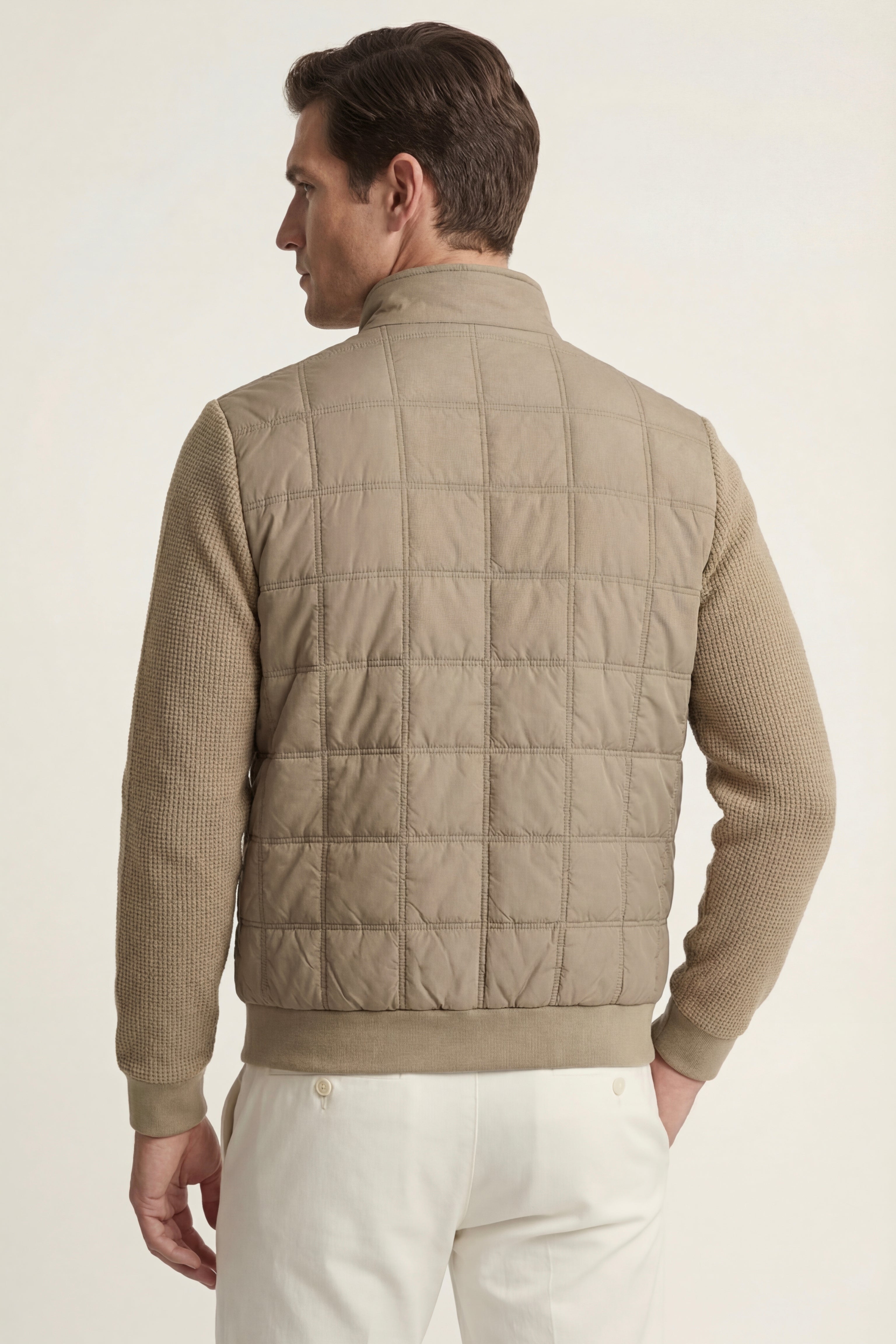 Frosinone Quilted Hybrid Jacket Beige