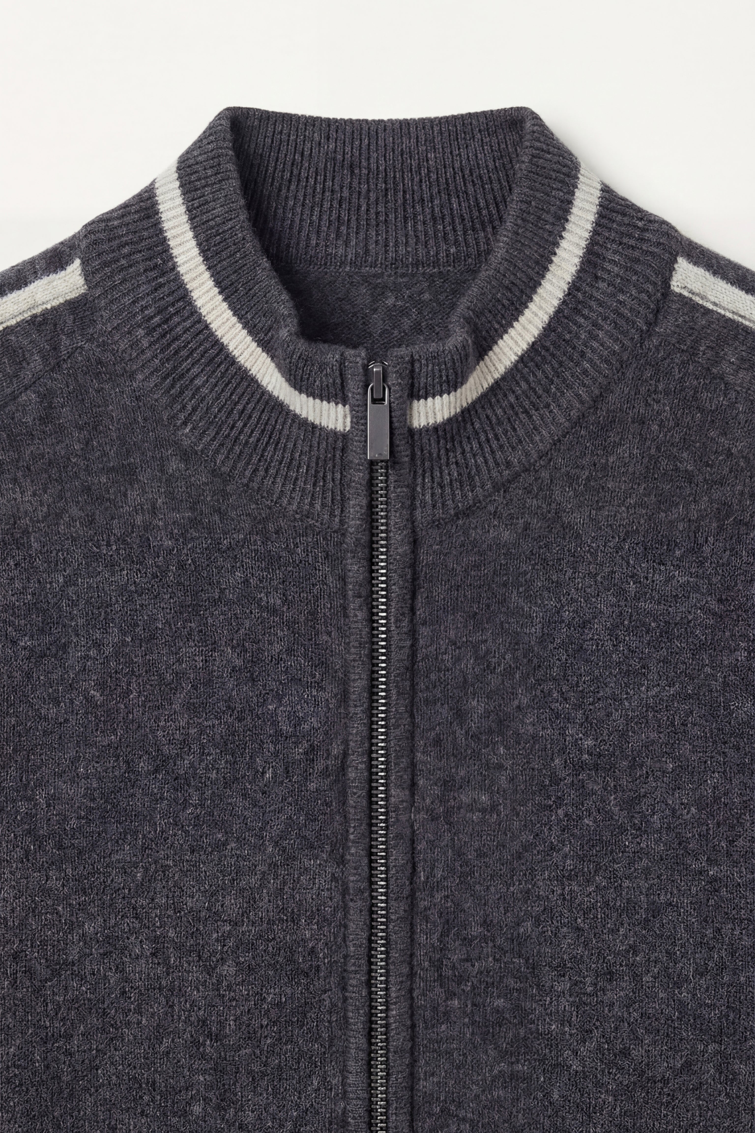 Enzo Cashmere Full-Zip Set Dark Grey