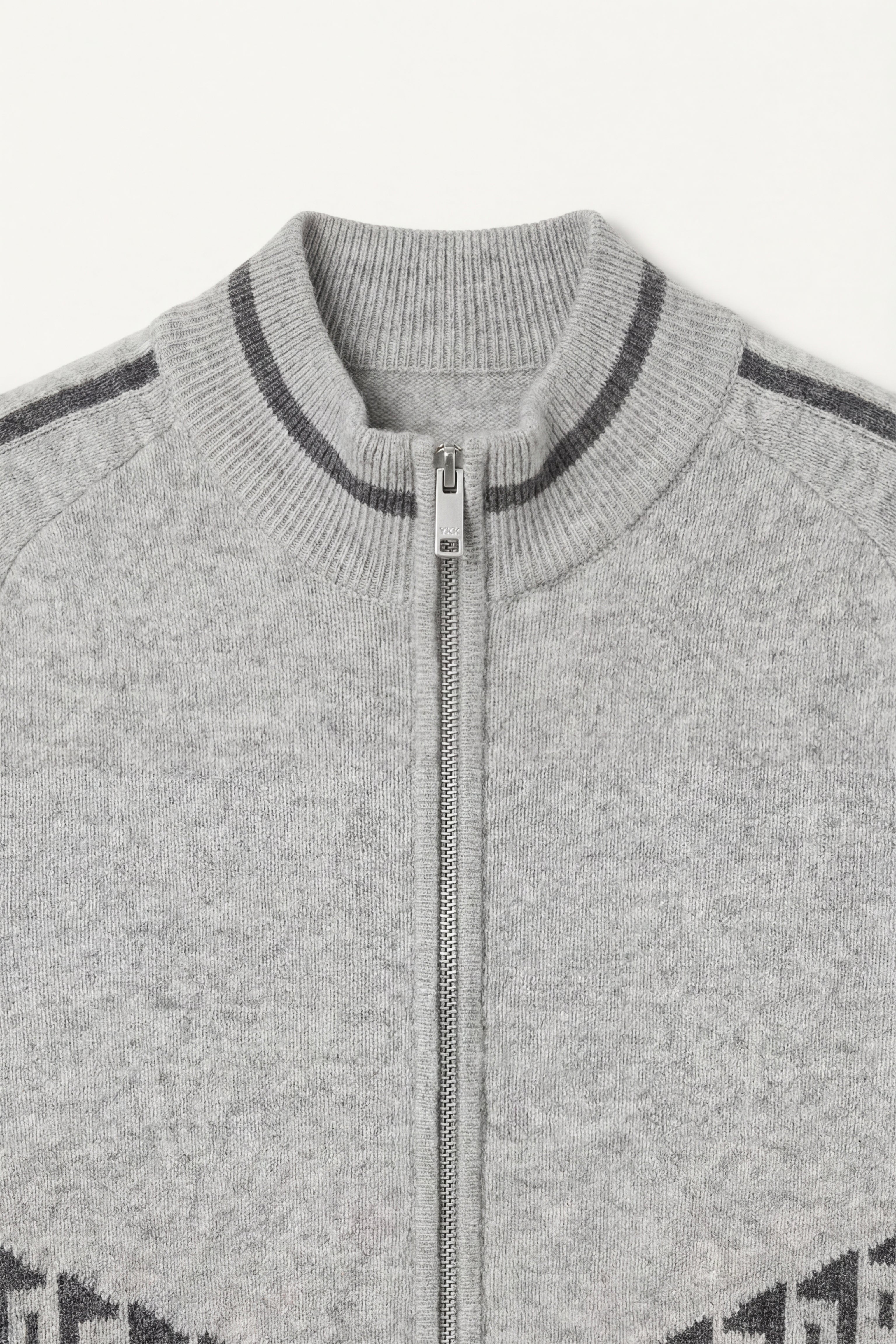 Enzo Cashmere Full-Zip Set Grey