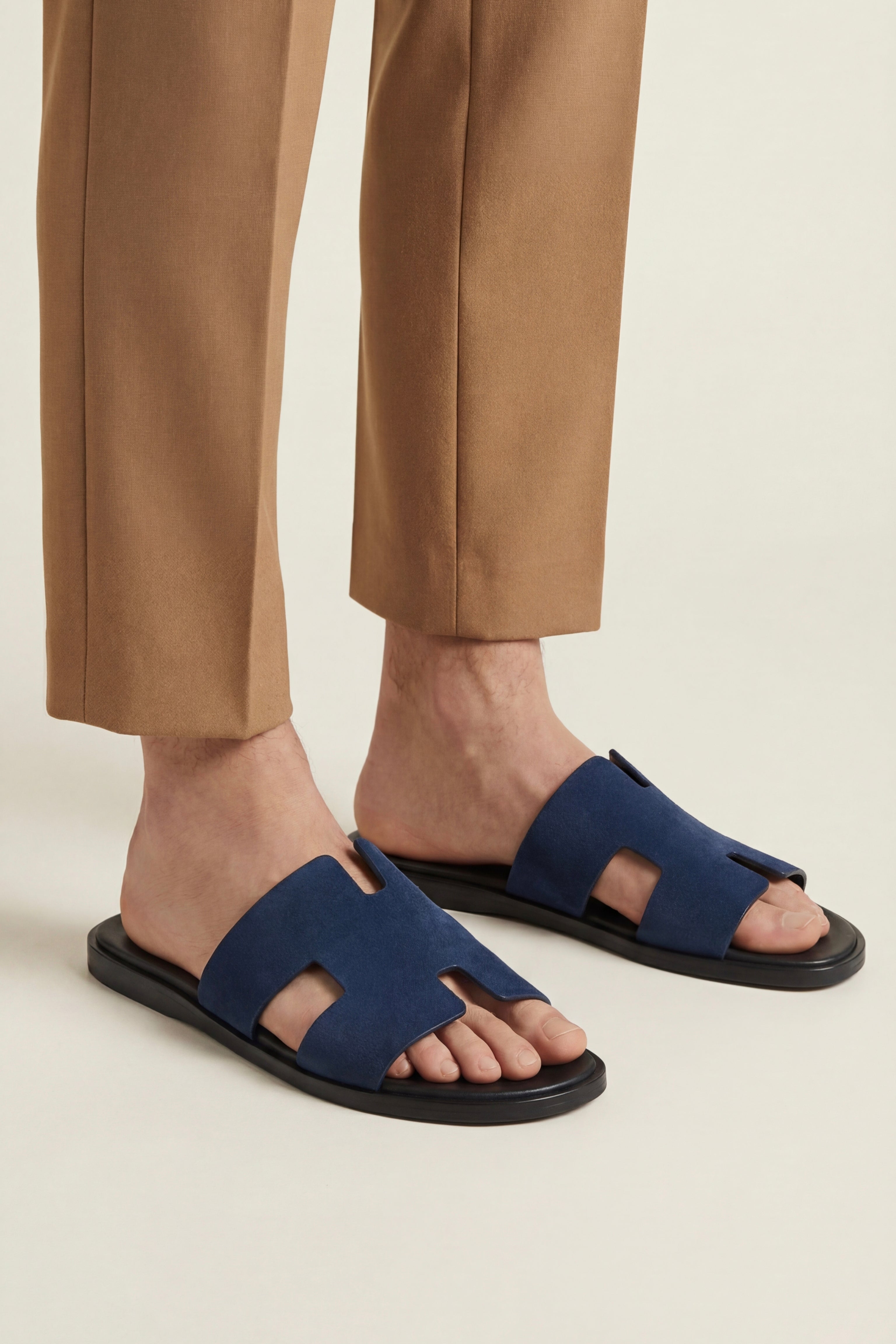 Matera Suede Sandal Navy