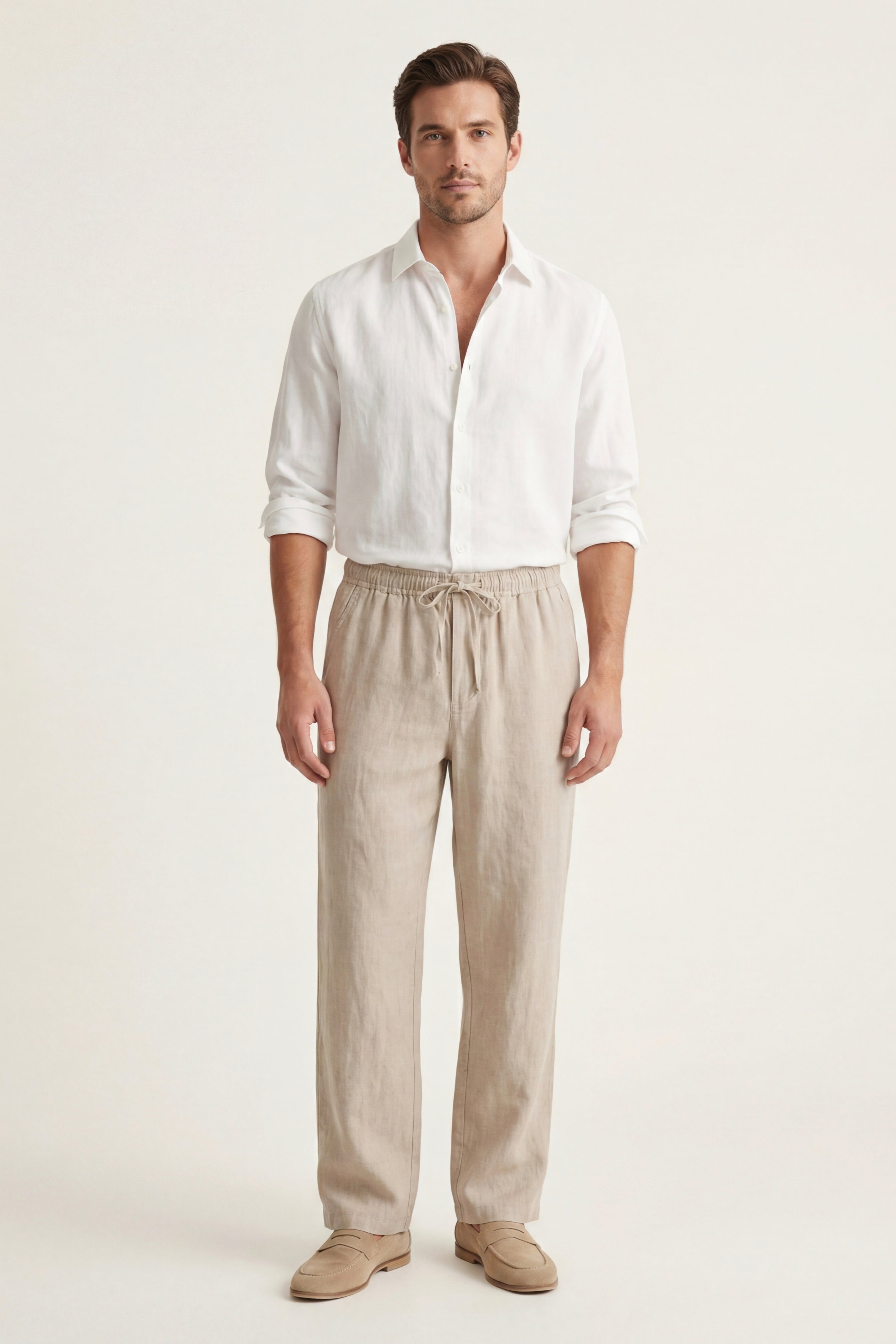 Novara Linen Pantalon Beige