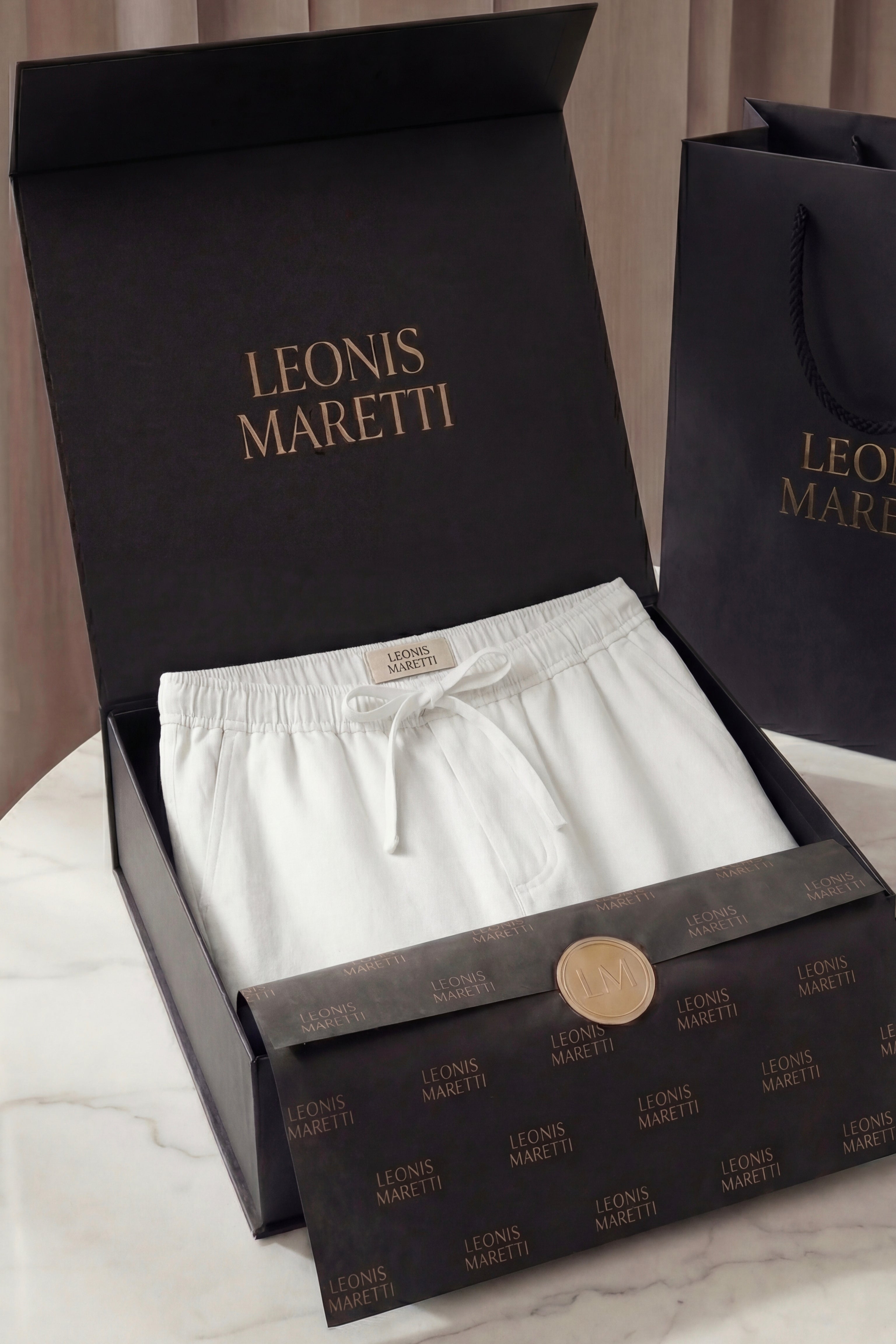 Novara Linen Pantalon White