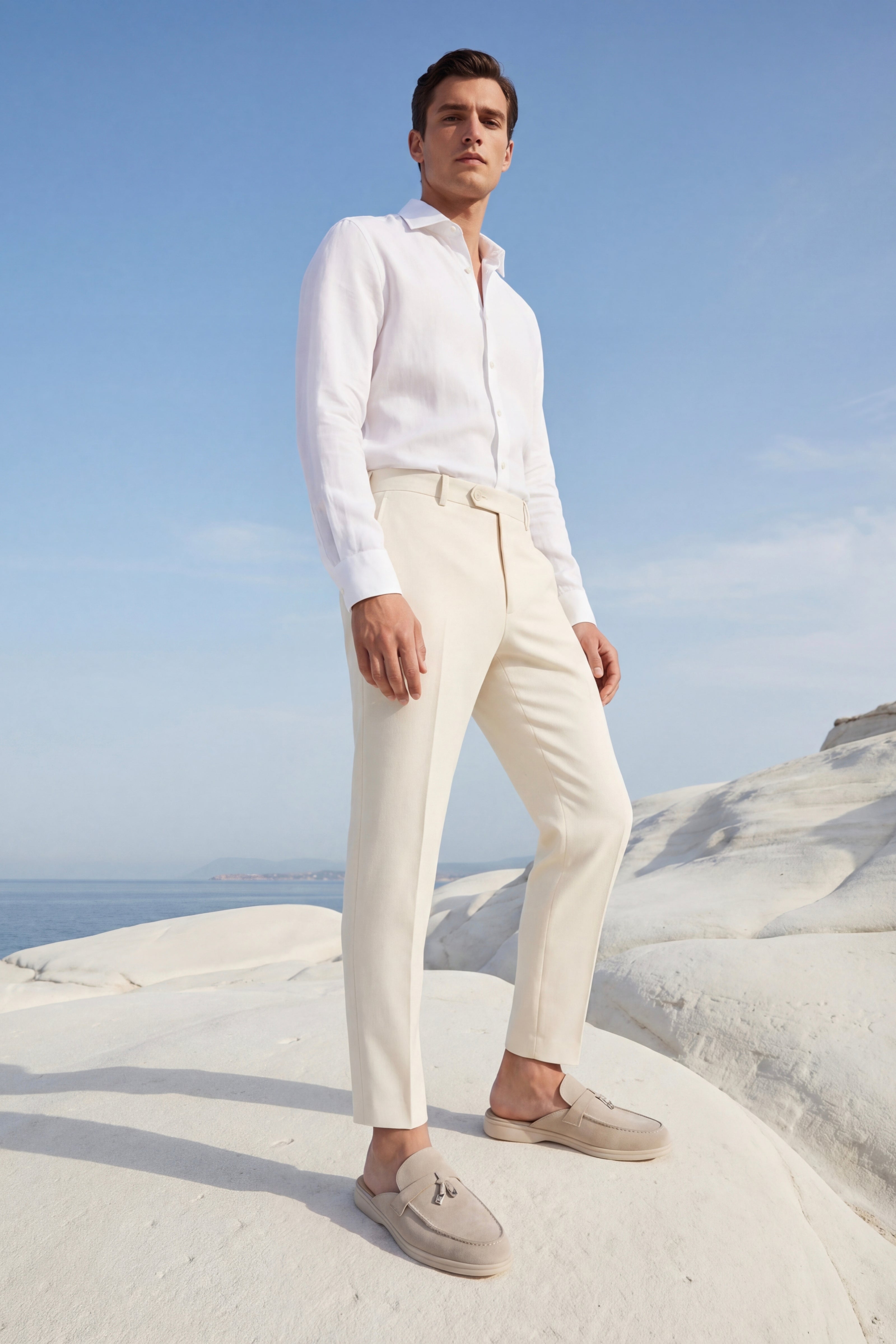 Filandori Buckle Mule Light Beige