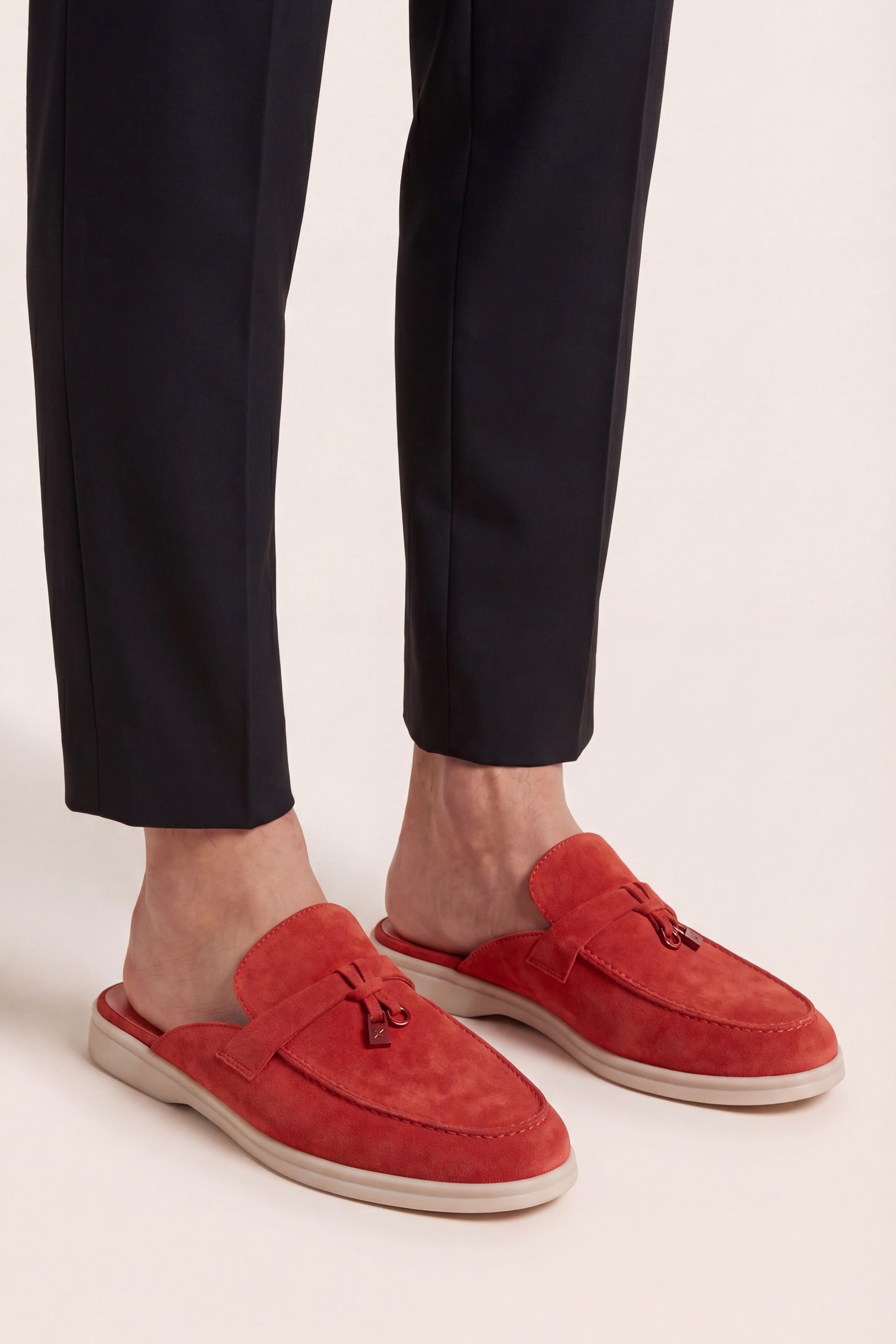 Filandori Buckle Mule Red