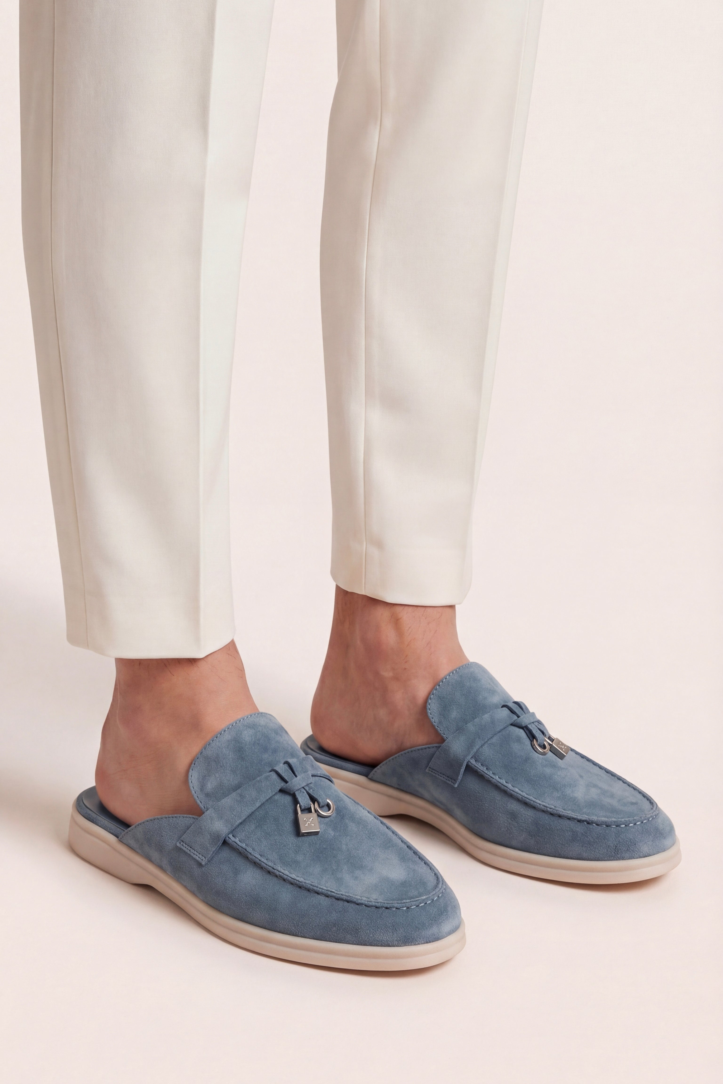 Filandori Buckle Mule Blue