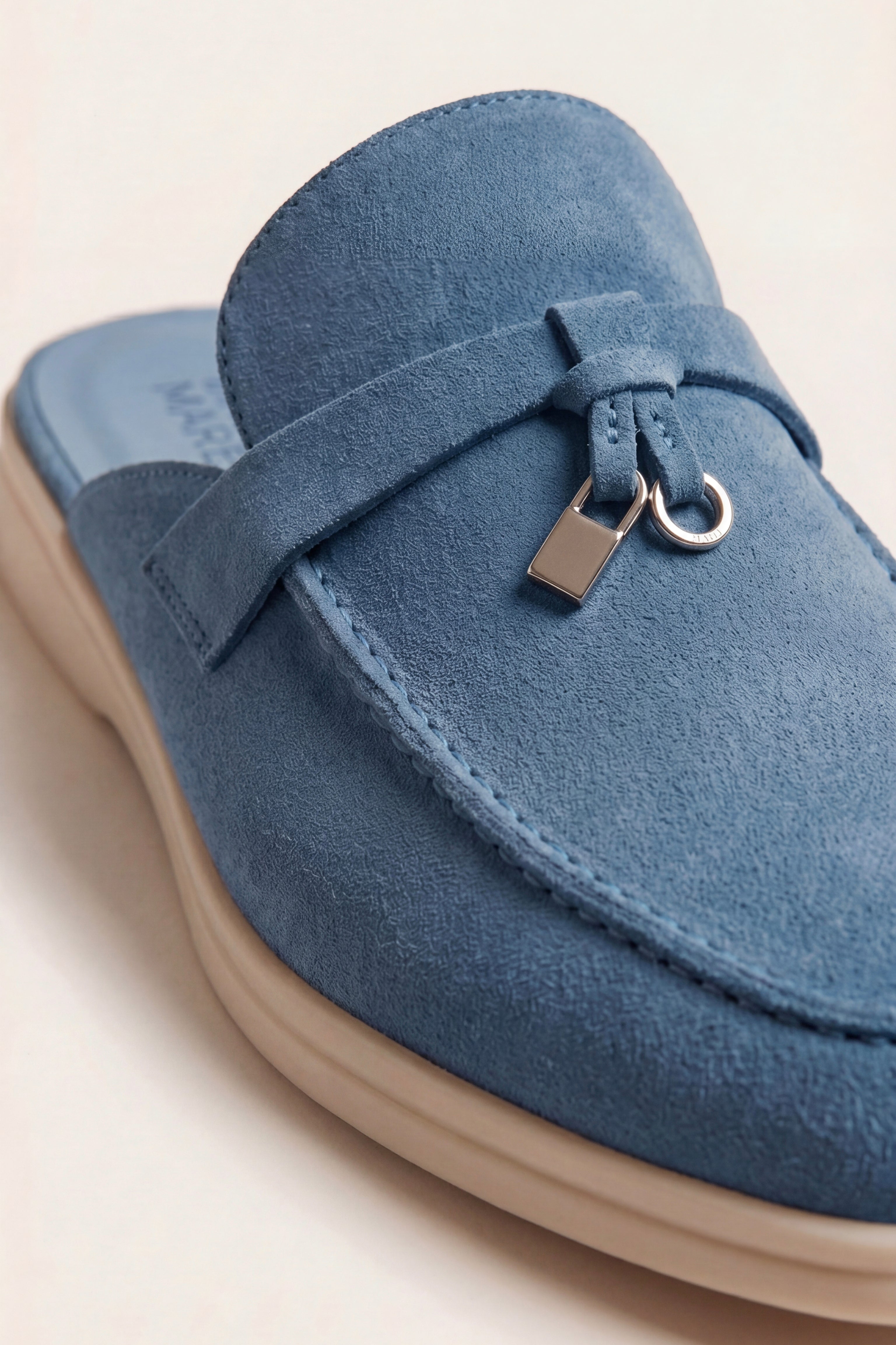 Filandori Buckle Mule Blue