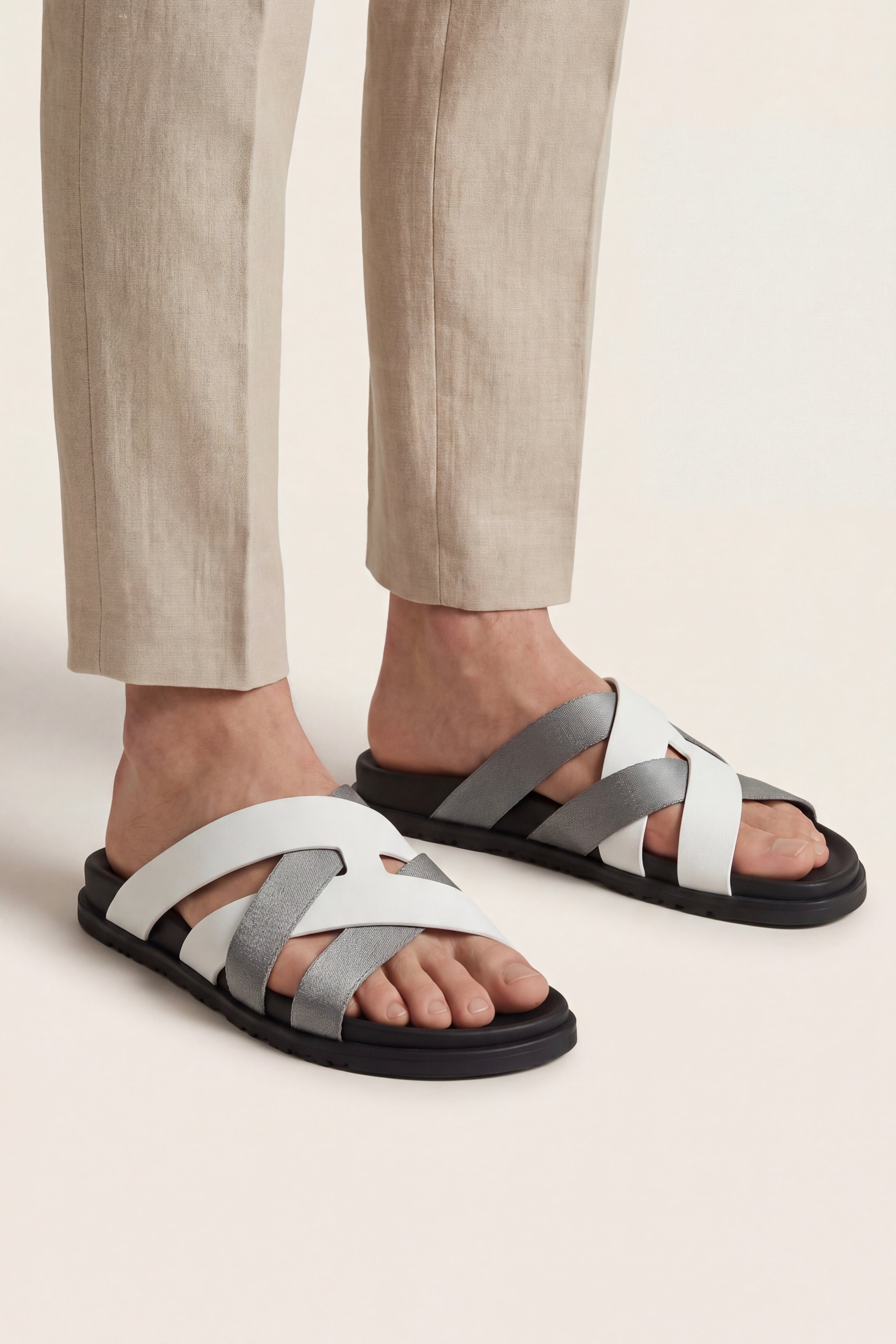 Tuscana Sandal White/Grey