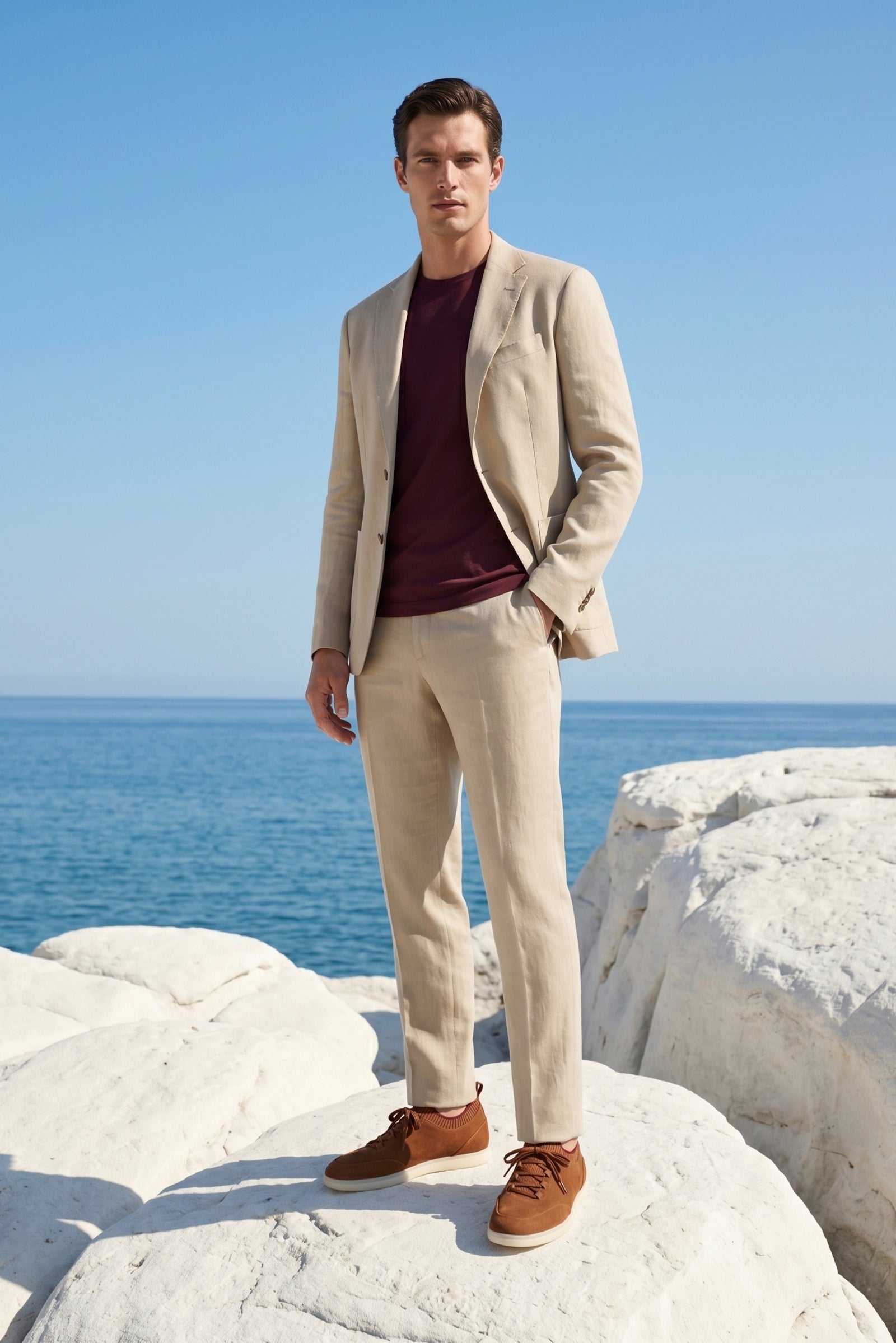 Solano Suede Slip-On Brown