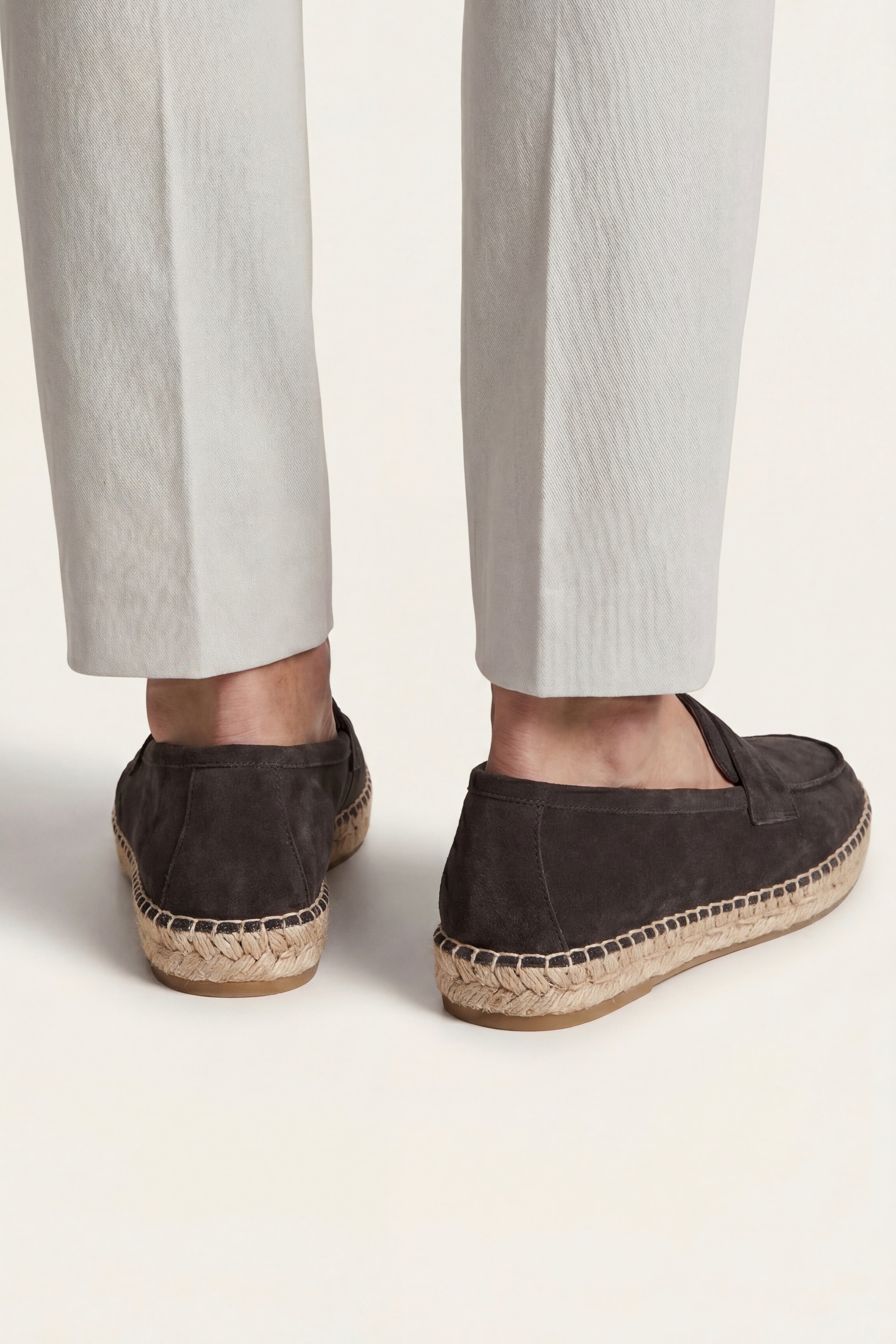 Palermo Suede Espadrille Loafer Black