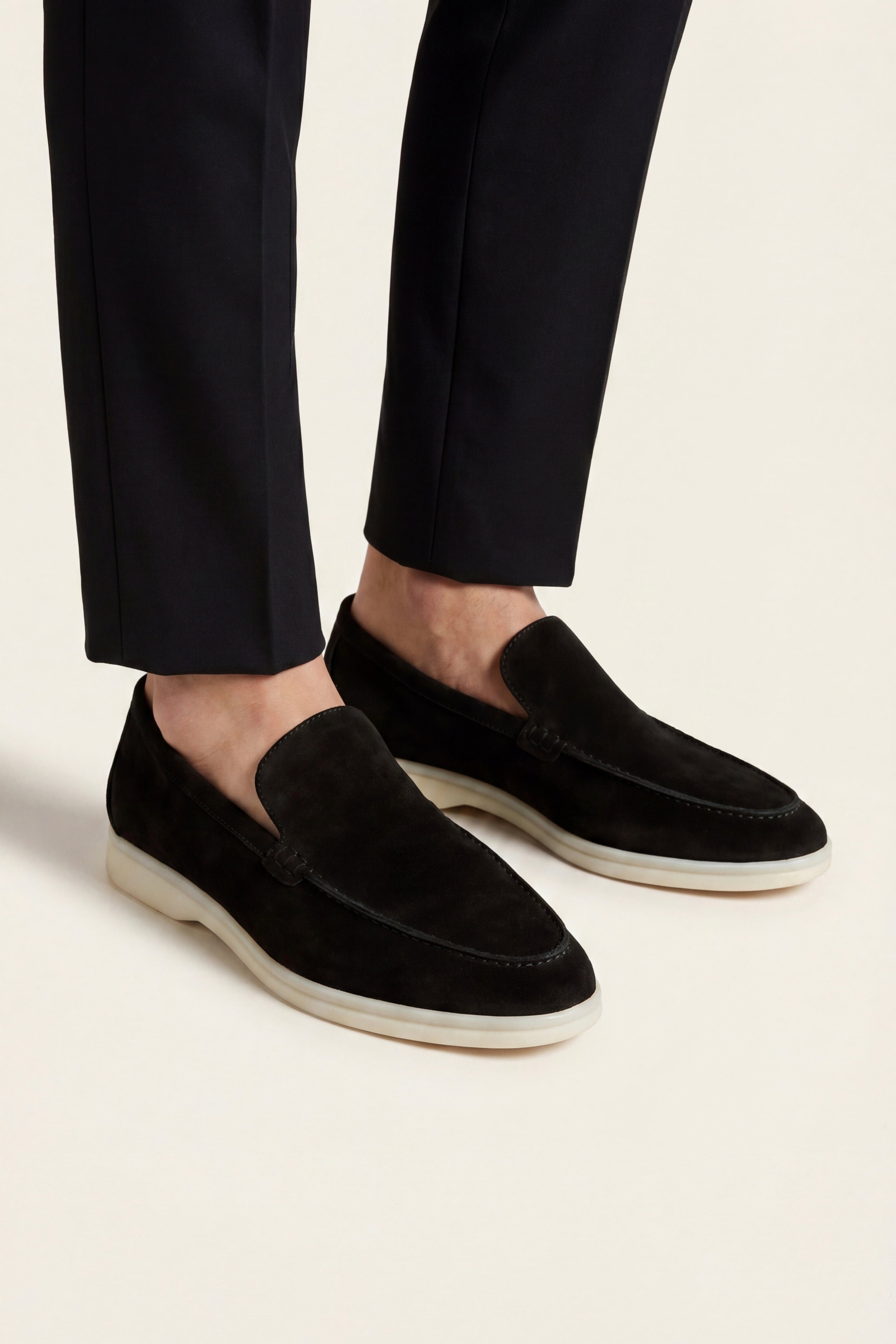 Filandori Suede Loafers Black