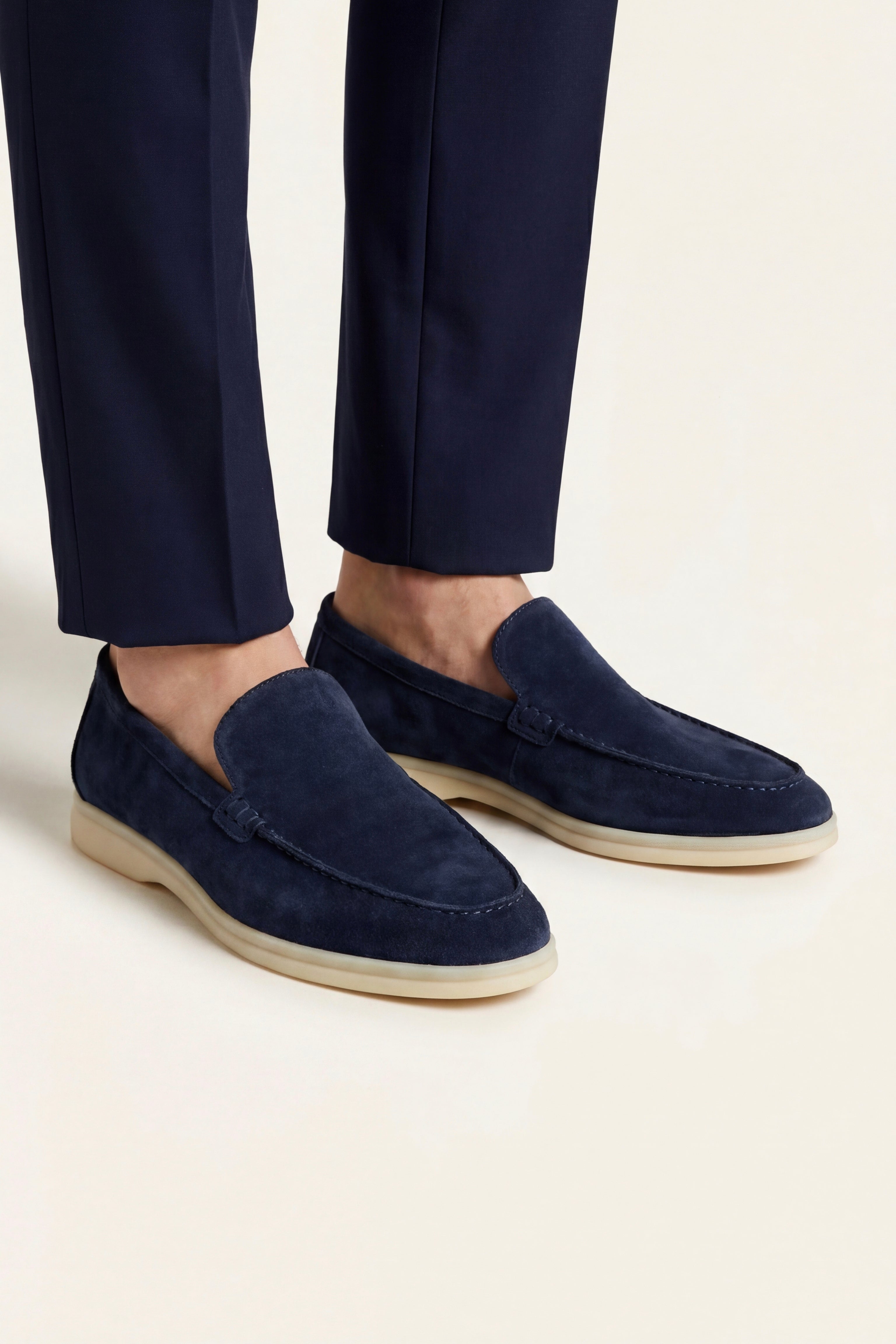 Filandori Suede Loafers Navy