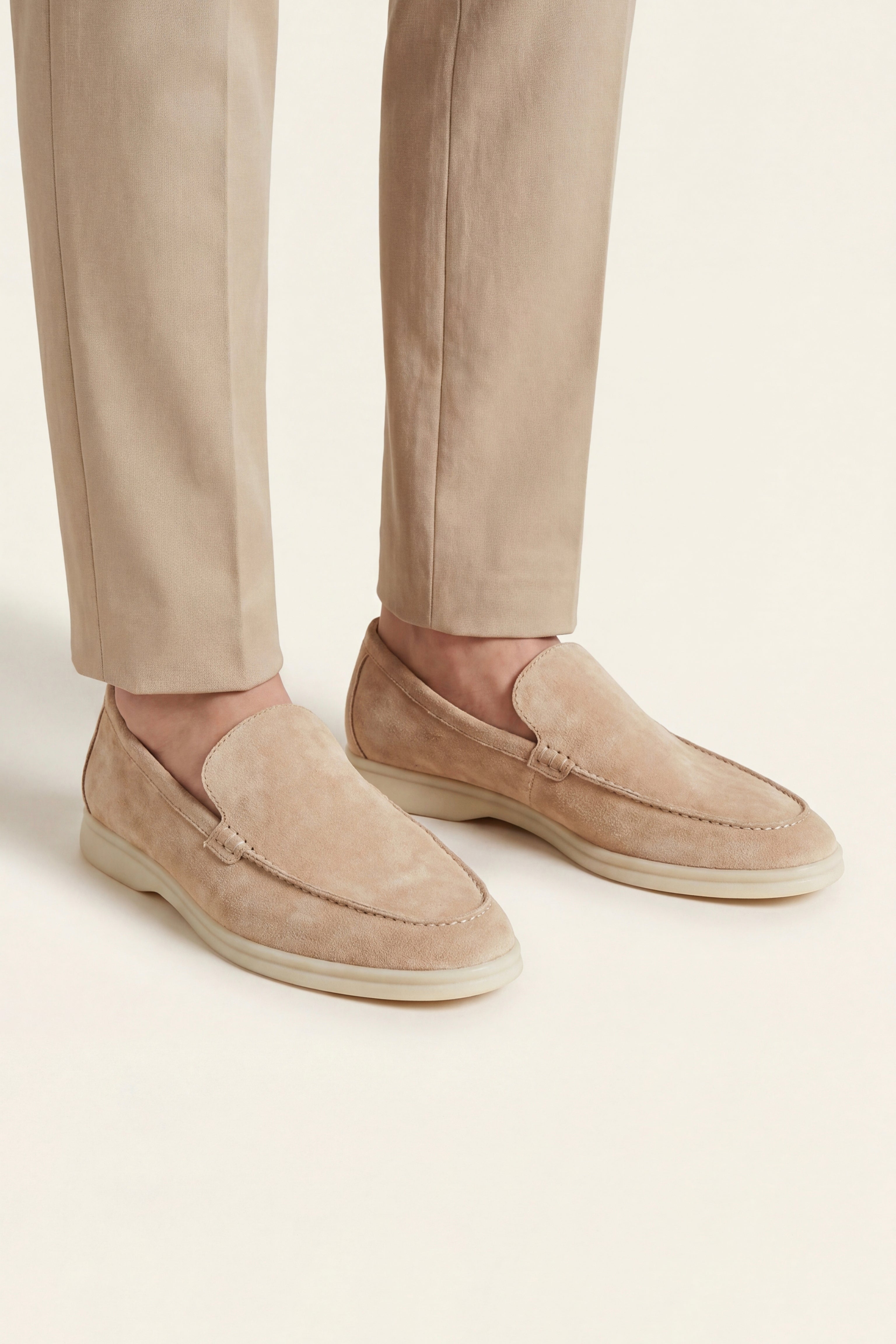 Filandori Suede Loafers Beige