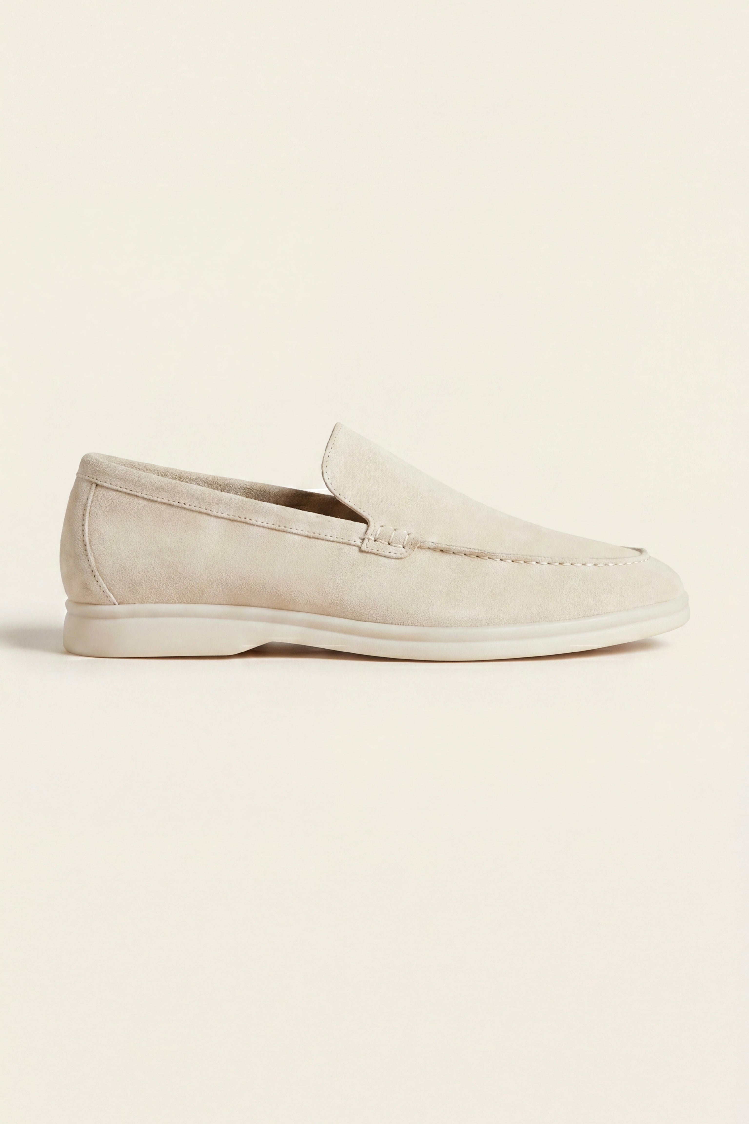 Filandori Suede Loafers Cream
