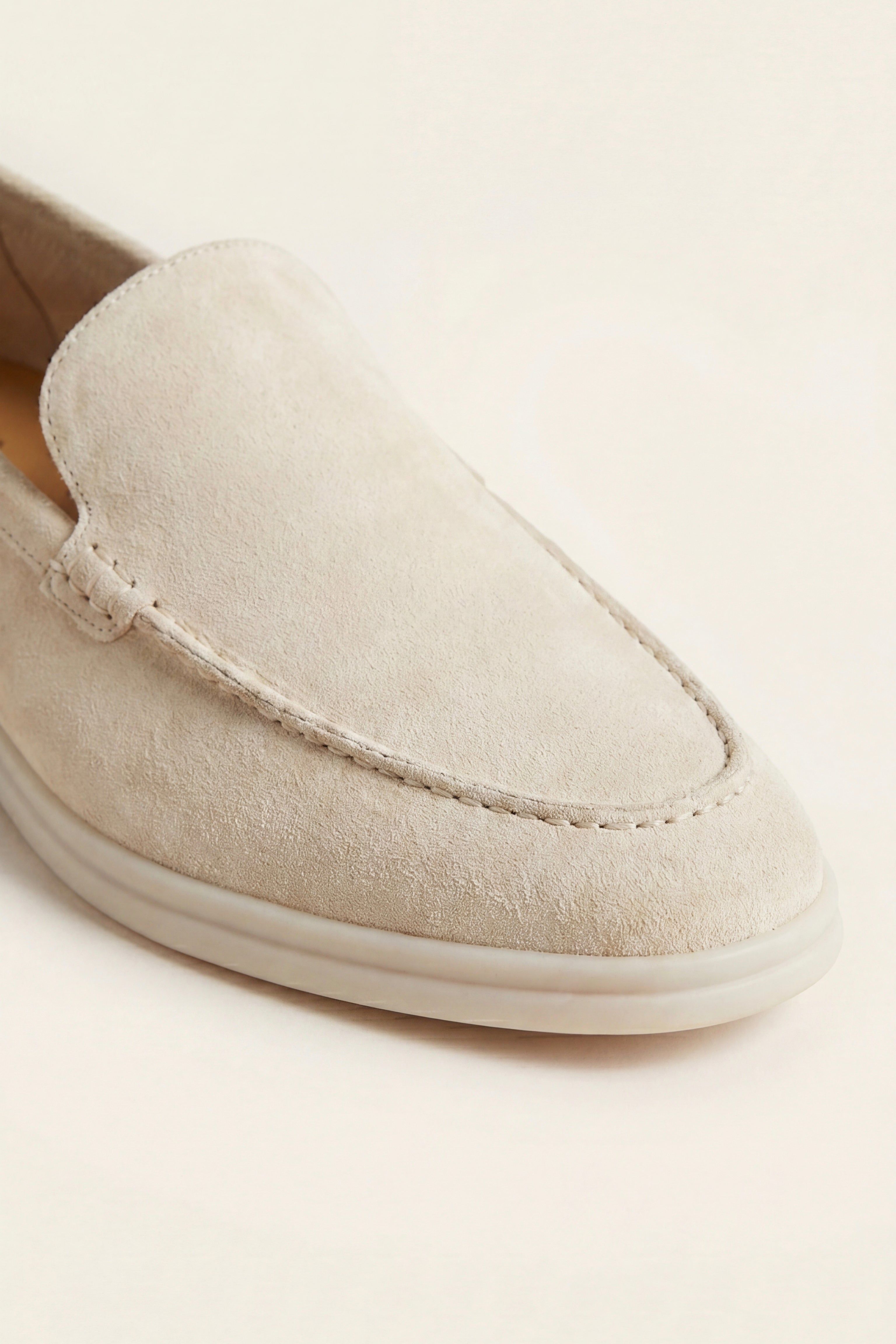 Filandori Suede Loafers Cream