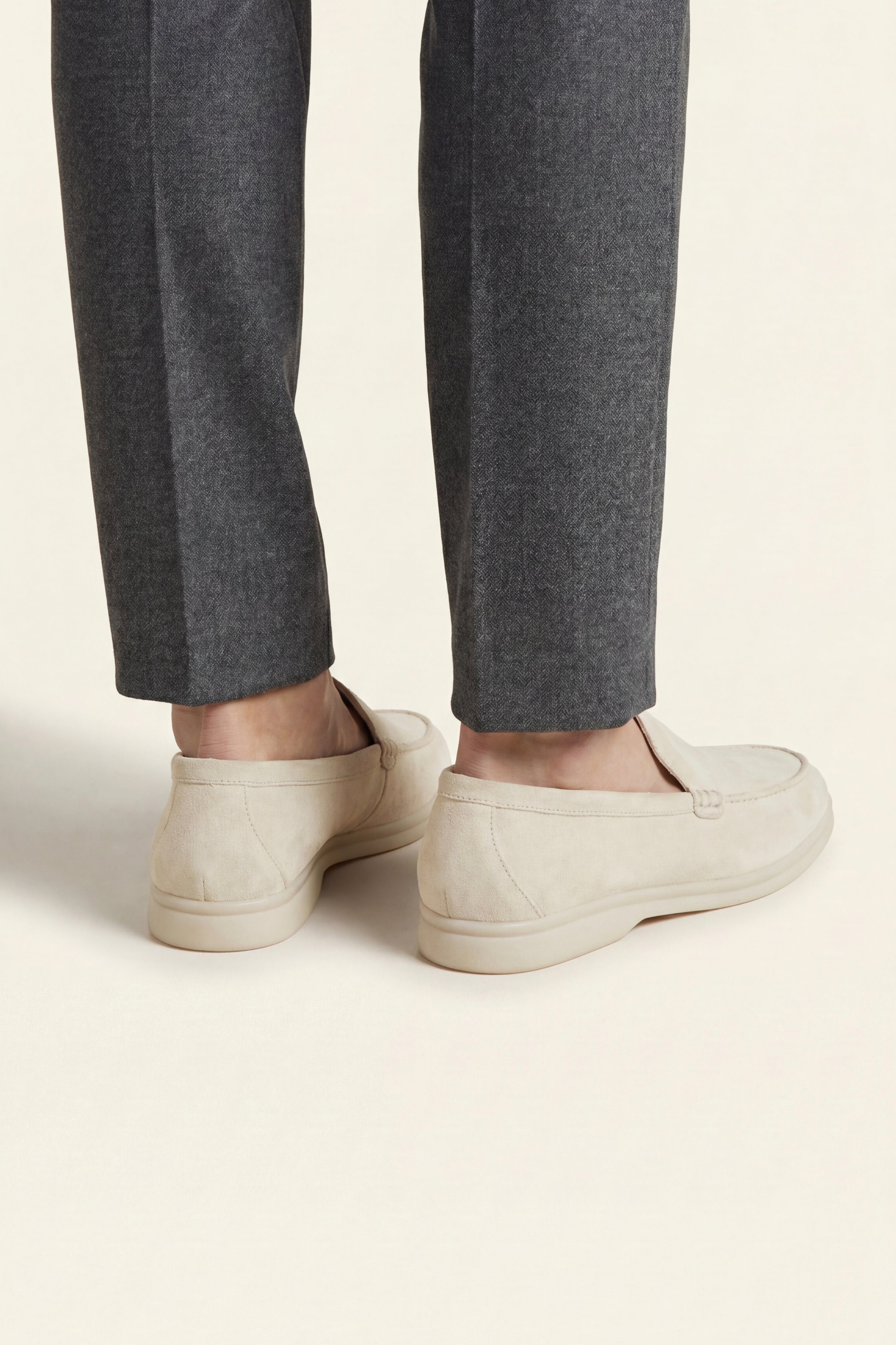 Filandori Suede Loafers Cream