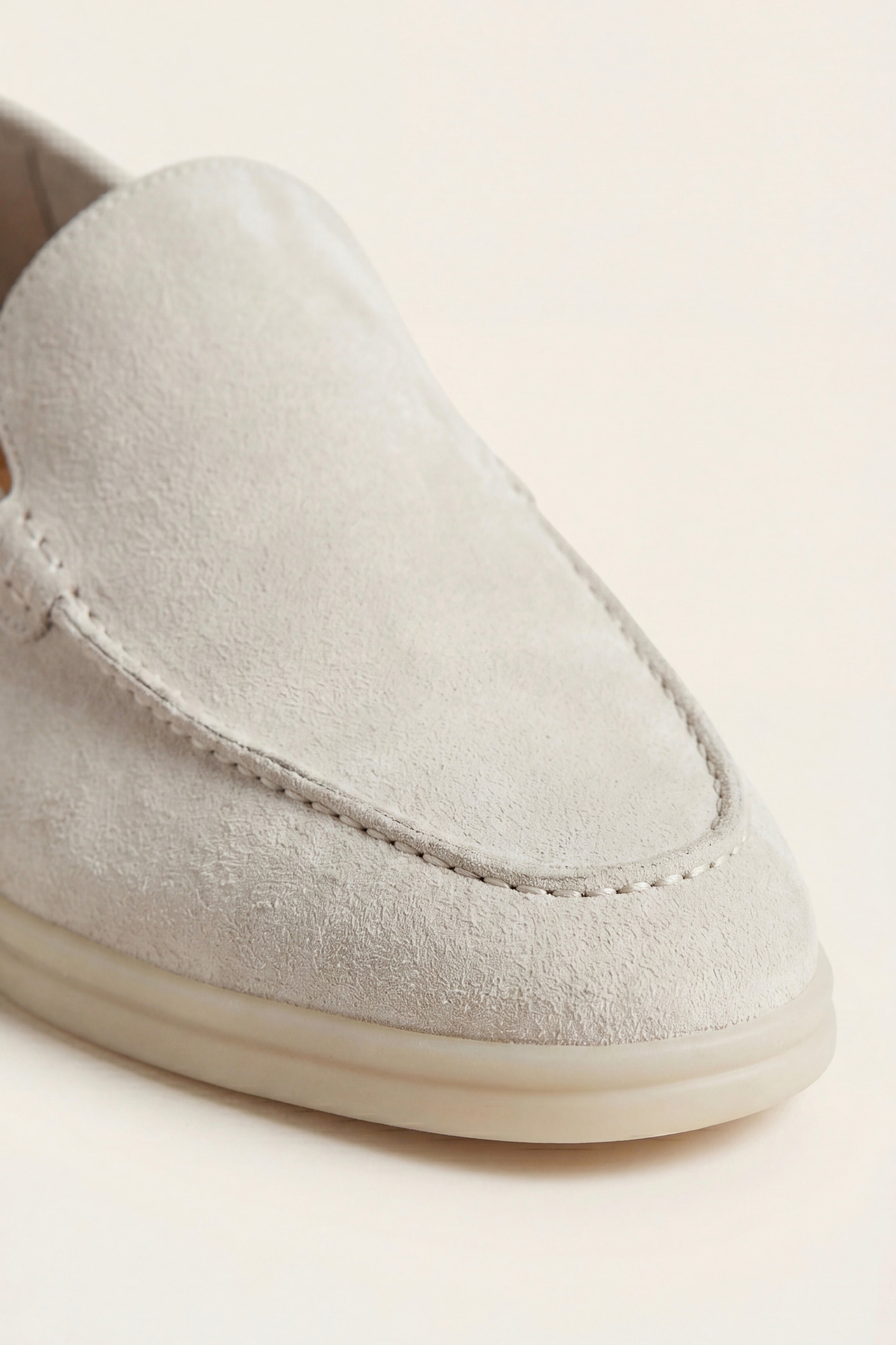 Filandori Suede Loafers Off White