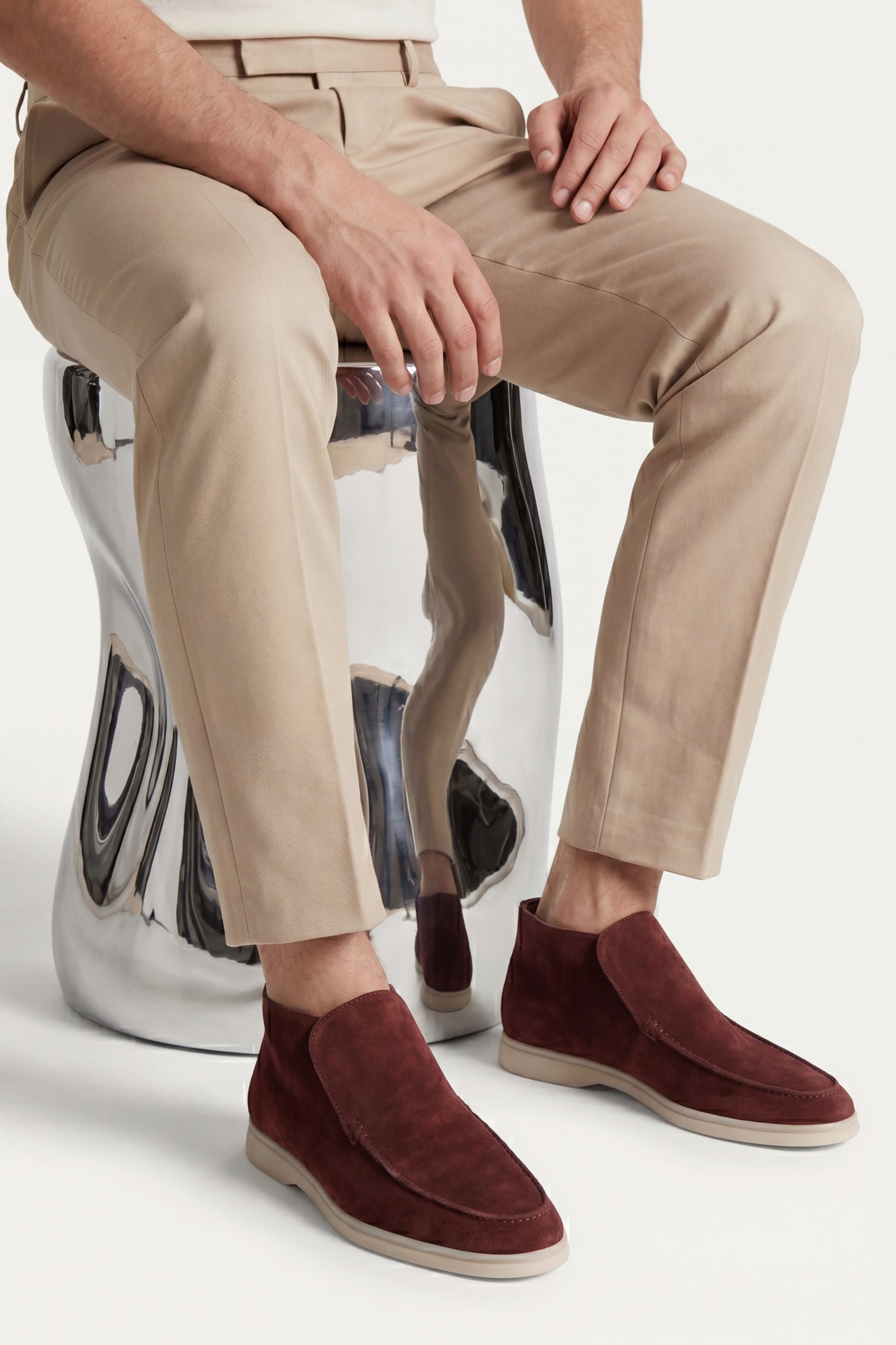 Arzano High Top Loafer Burgundy