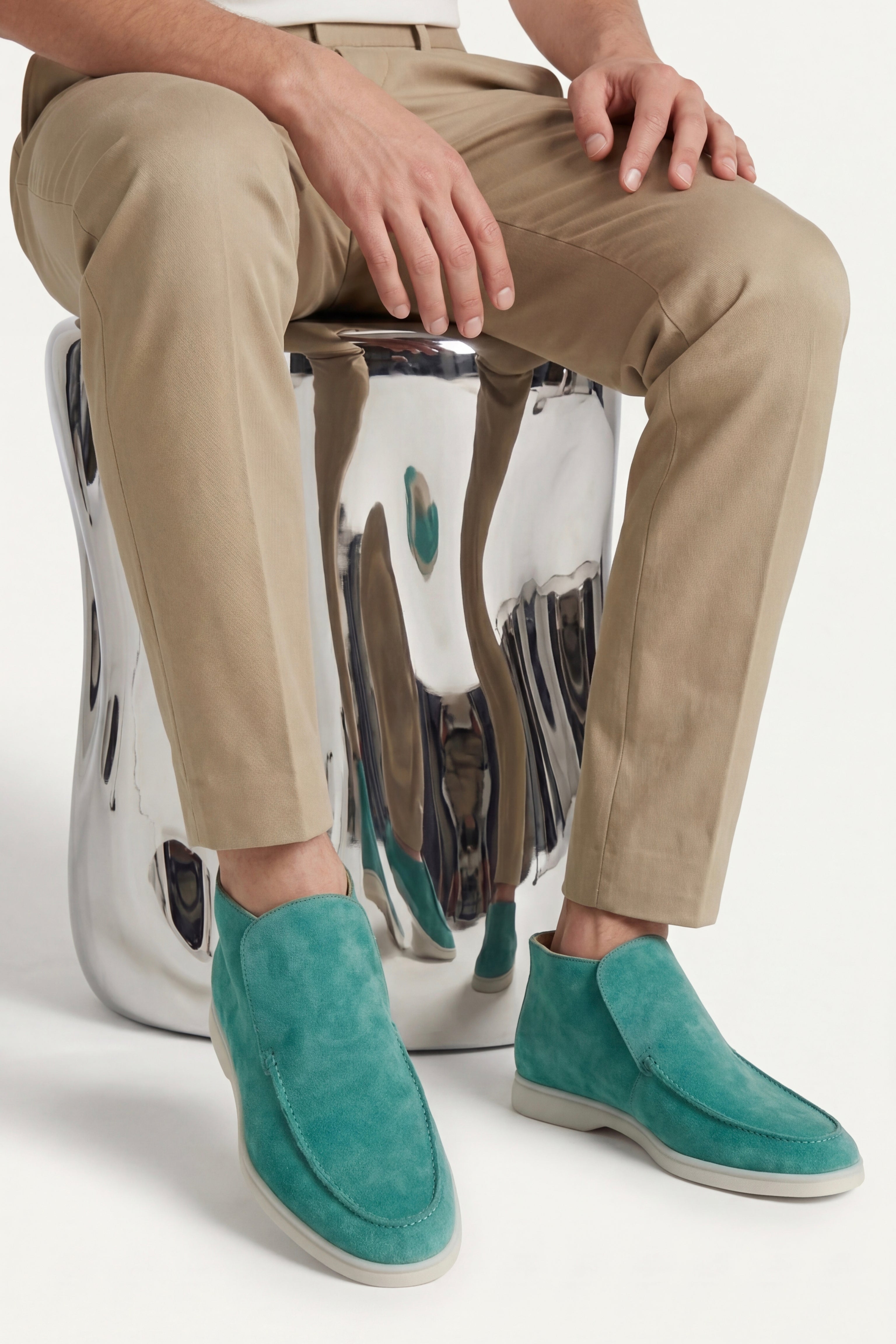 Arzano High Top Loafer Turquoise