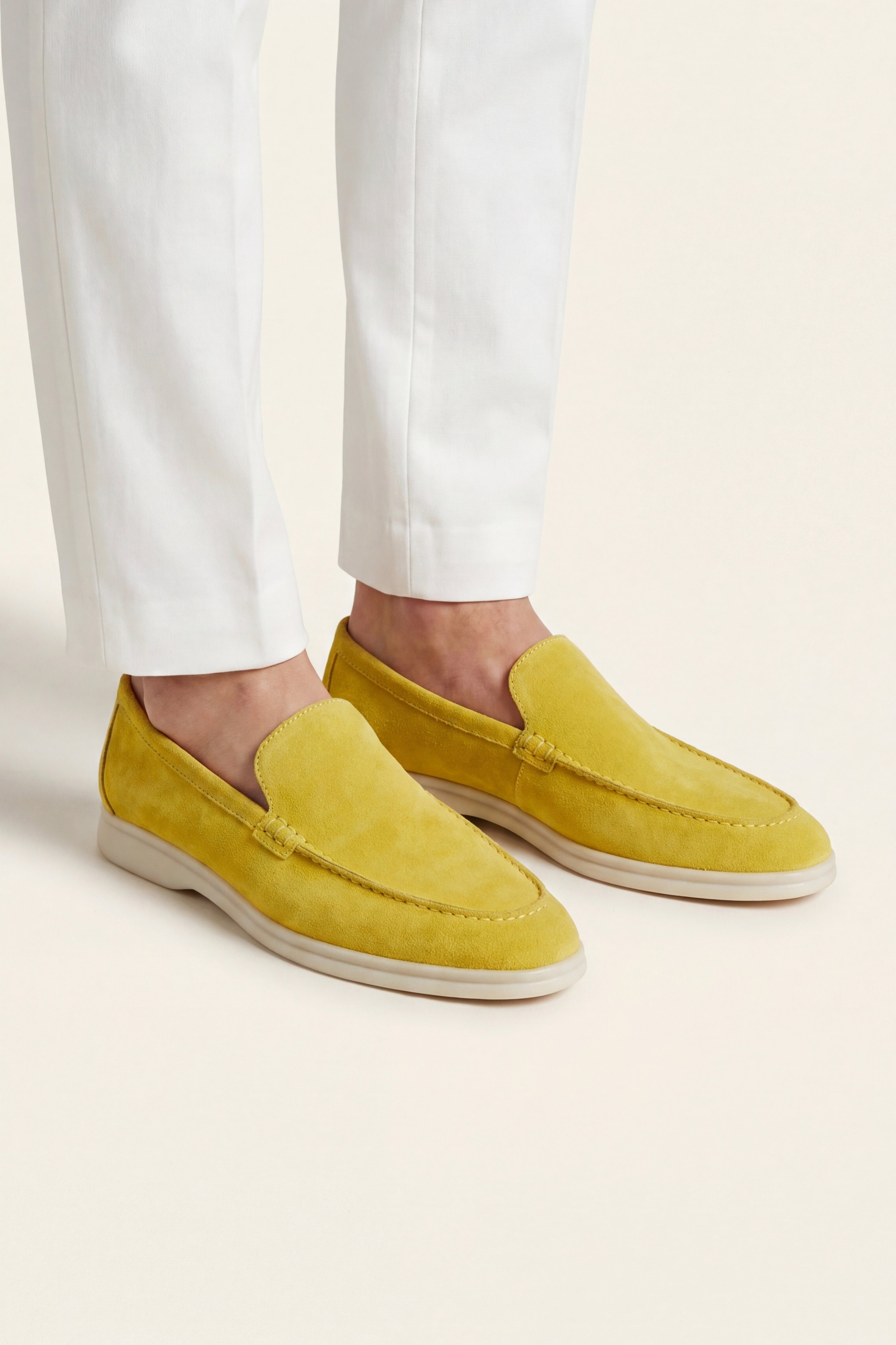 Filandori Suede Loafers Yellow