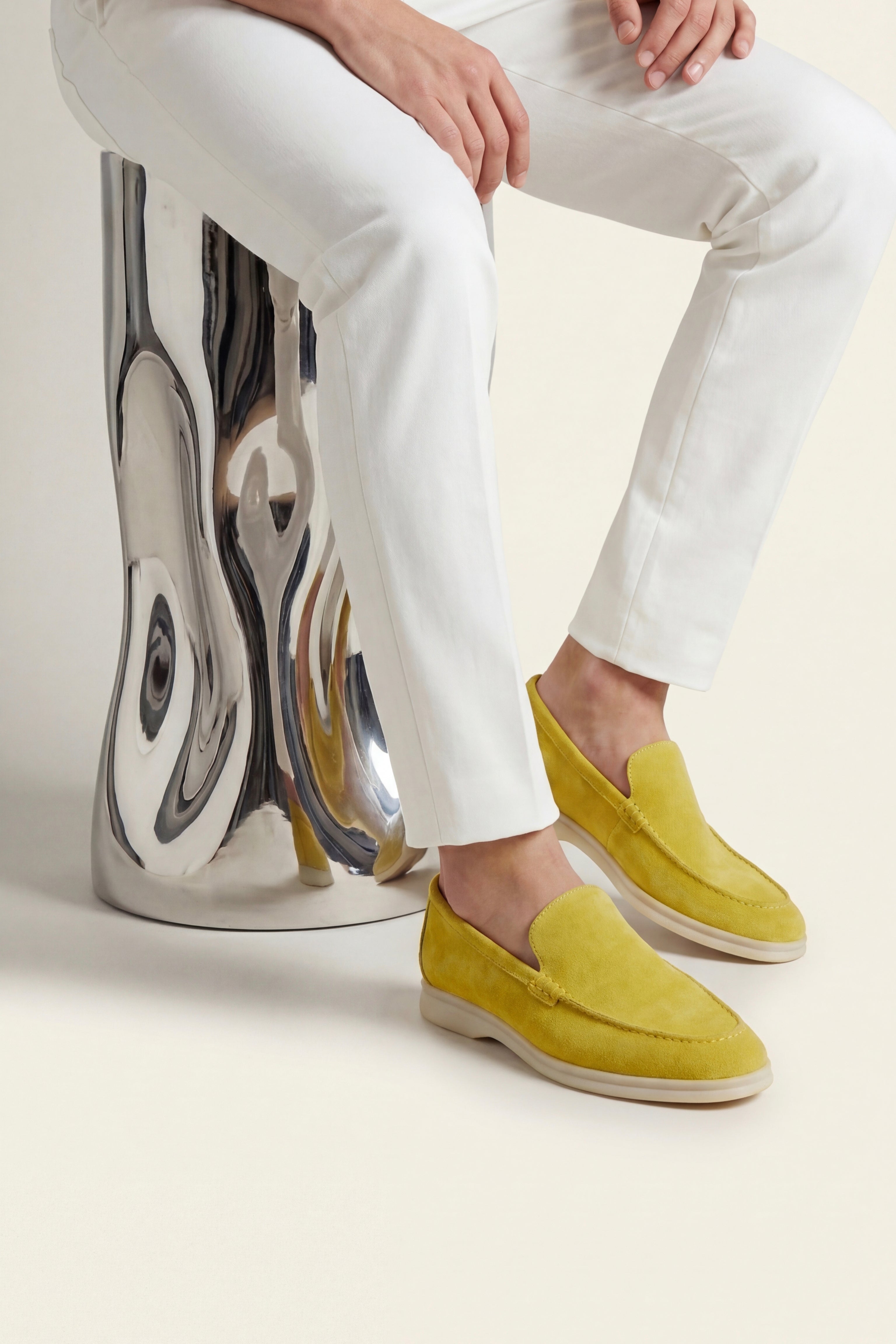 Filandori Suede Loafers Yellow
