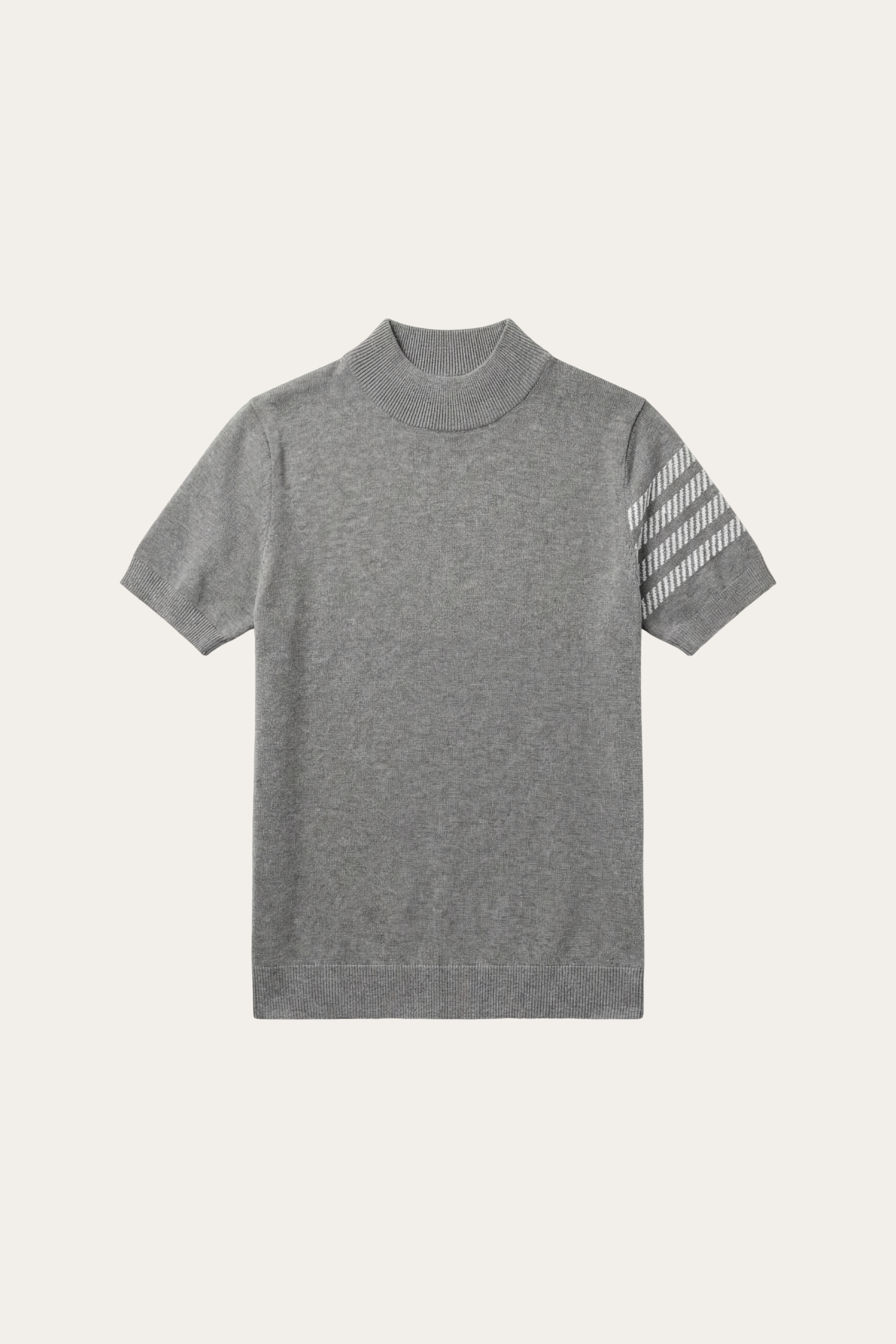 Viterbo Cotton Mercerized T-Shirt Light Grey