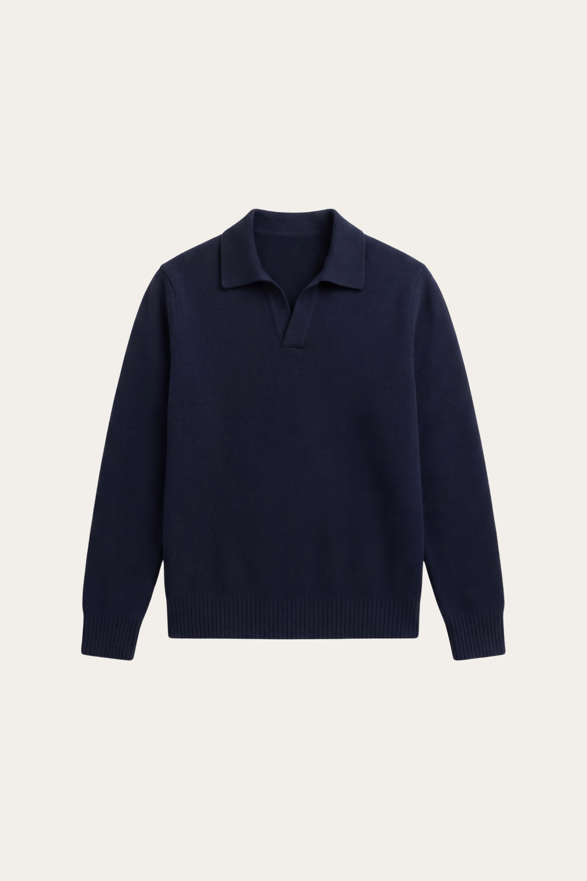 Filandori Cashmere Polo Knit Navy