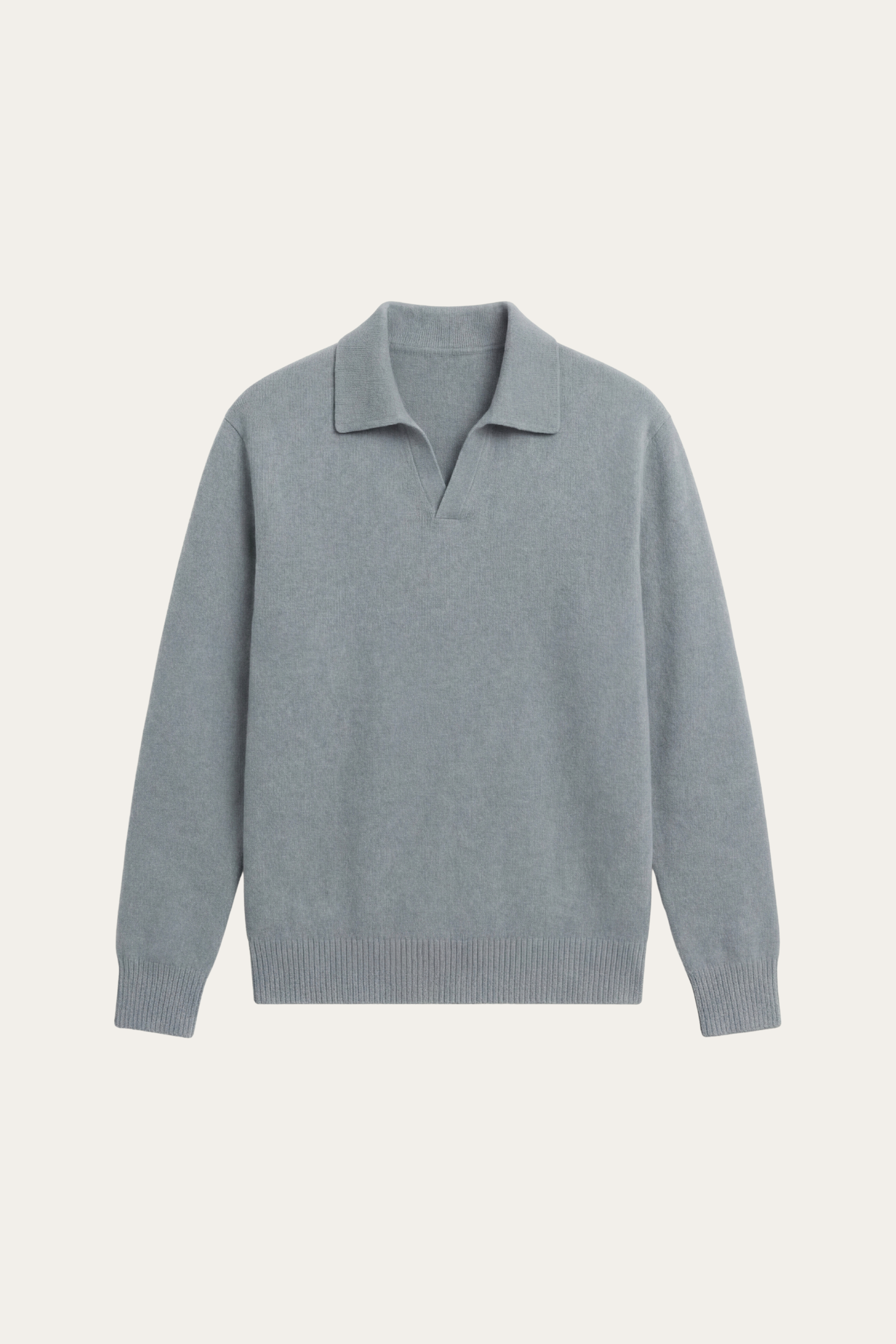 Filandori Cashmere Polo Knit Light Blue