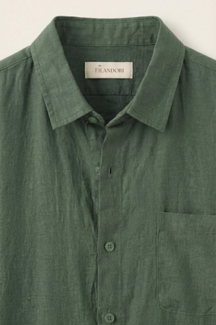 Vicenza Linen Short Sleeve Green
