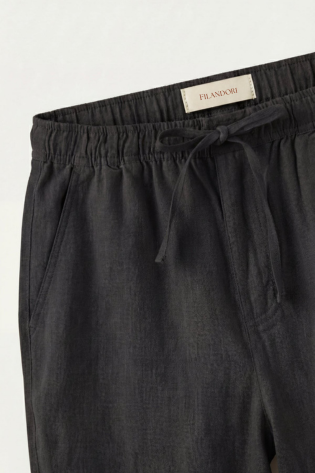 Verona Linen Shirt & Shorts Navy/Black