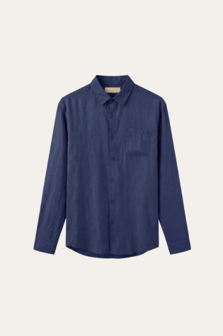 Torino Linen Shirt Blue